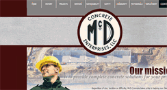 Desktop Screenshot of mcdconcrete.com